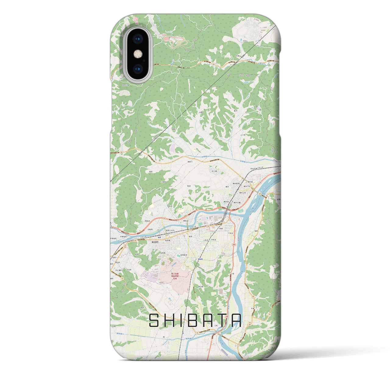 【柴田(宮城県)】地図柄iPhoneケース(バックカバータイプ)