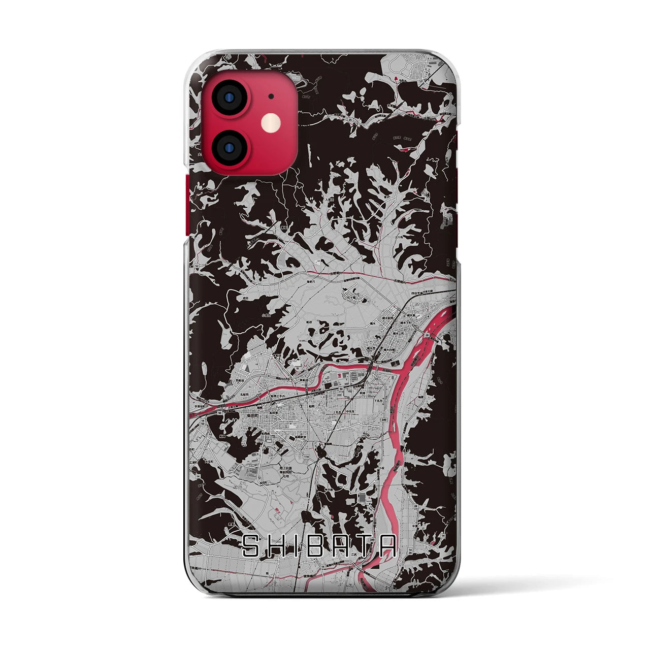 【柴田(宮城県)】地図柄iPhoneケース(クリアタイプ)