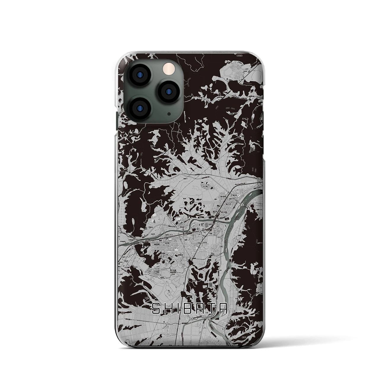 【柴田(宮城県)】地図柄iPhoneケース(クリアタイプ)