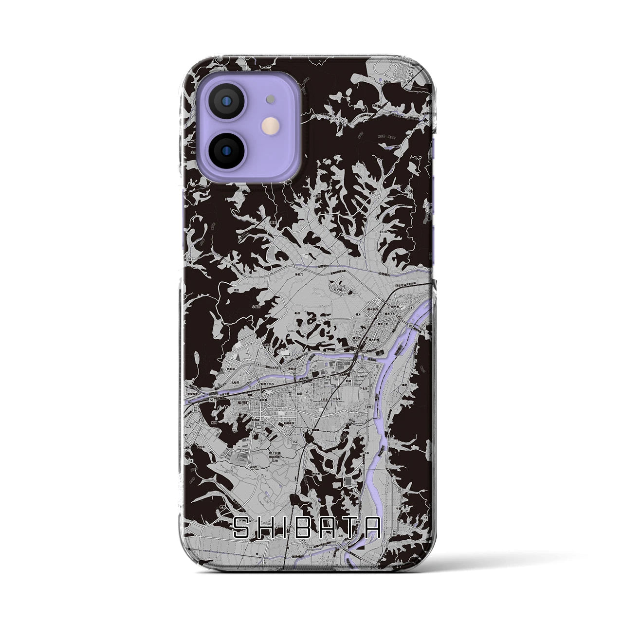 【柴田(宮城県)】地図柄iPhoneケース(クリアタイプ)