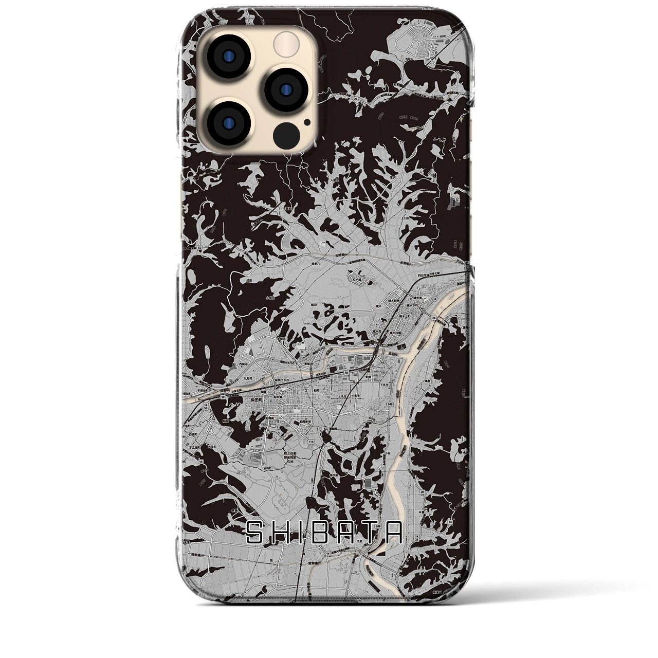 【柴田(宮城県)】地図柄iPhoneケース(クリアタイプ)