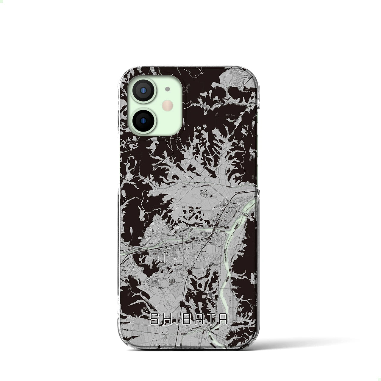 【柴田(宮城県)】地図柄iPhoneケース(クリアタイプ)