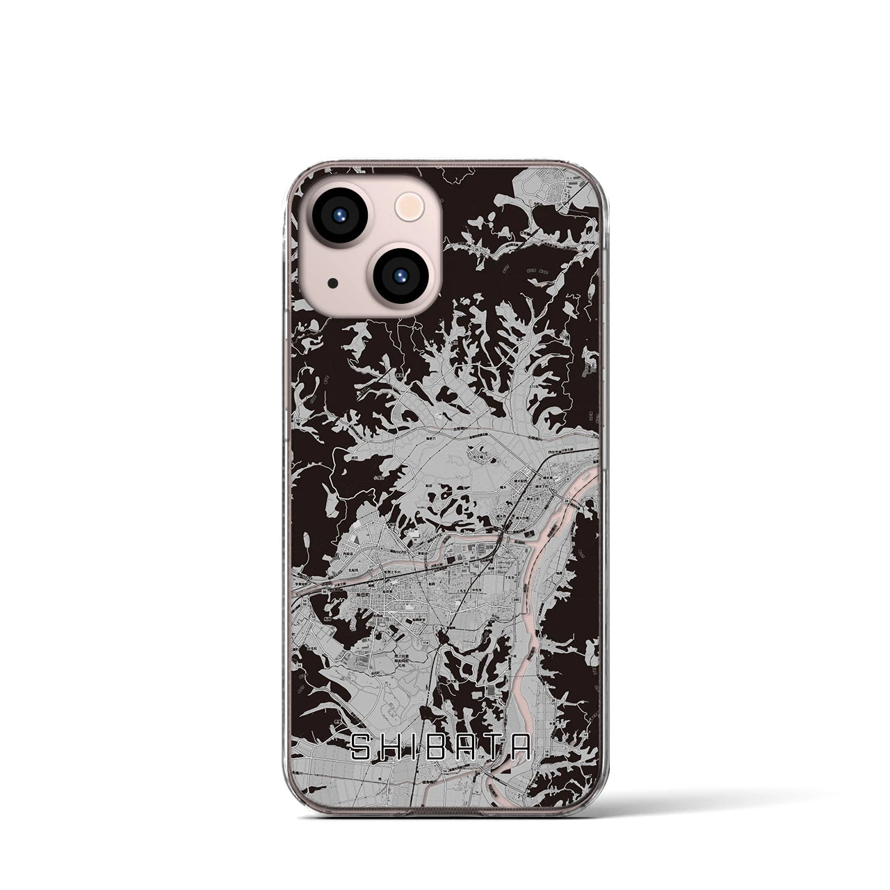 【柴田(宮城県)】地図柄iPhoneケース(クリアタイプ)