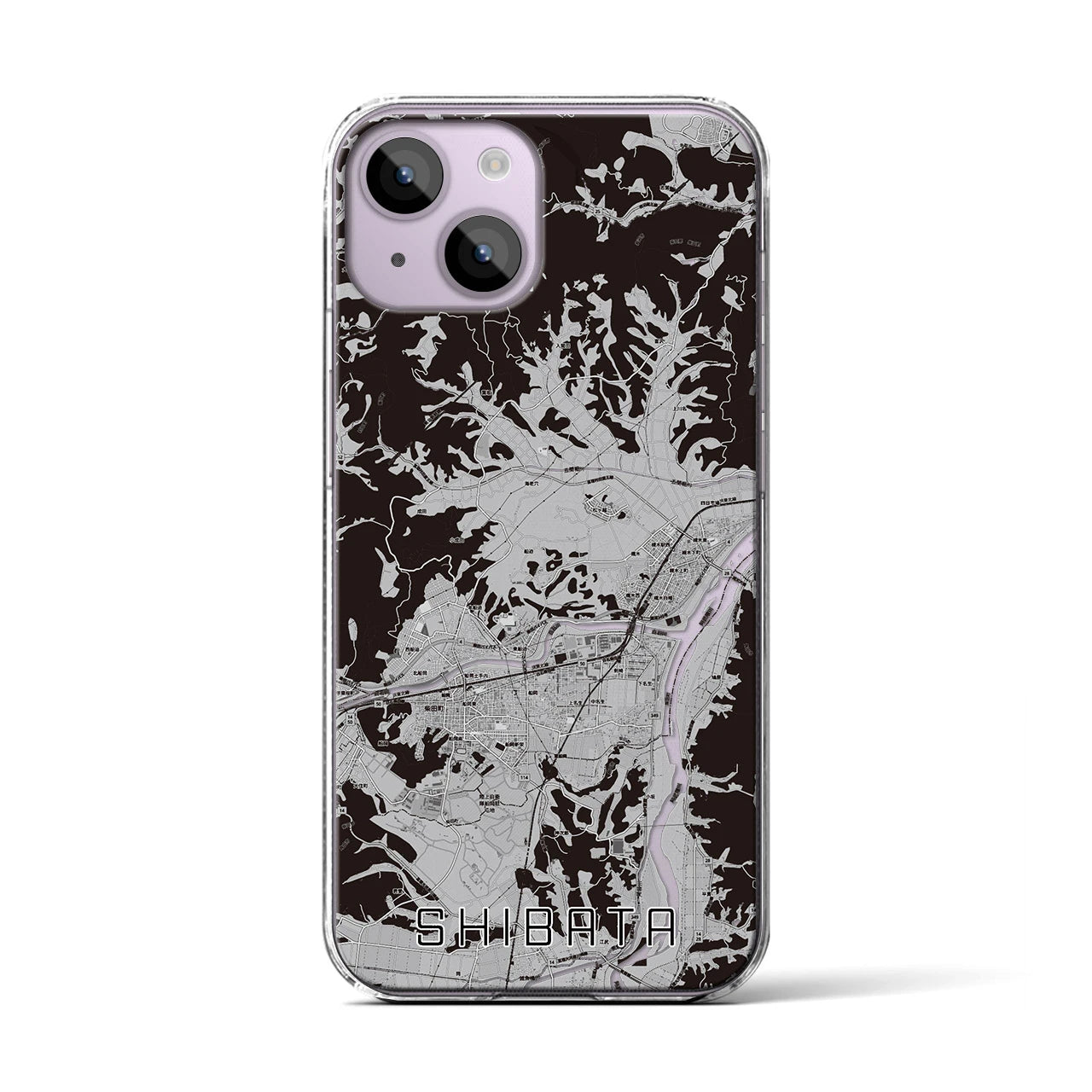 【柴田(宮城県)】地図柄iPhoneケース(クリアタイプ)