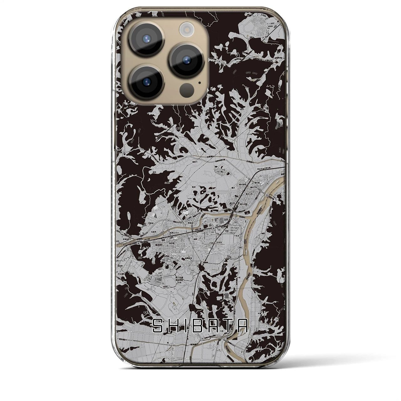 【柴田(宮城県)】地図柄iPhoneケース(クリアタイプ)