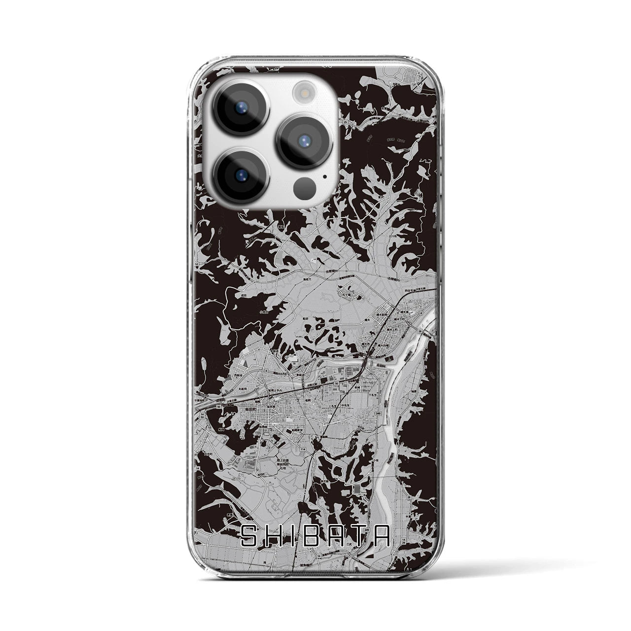 【柴田(宮城県)】地図柄iPhoneケース(クリアタイプ)