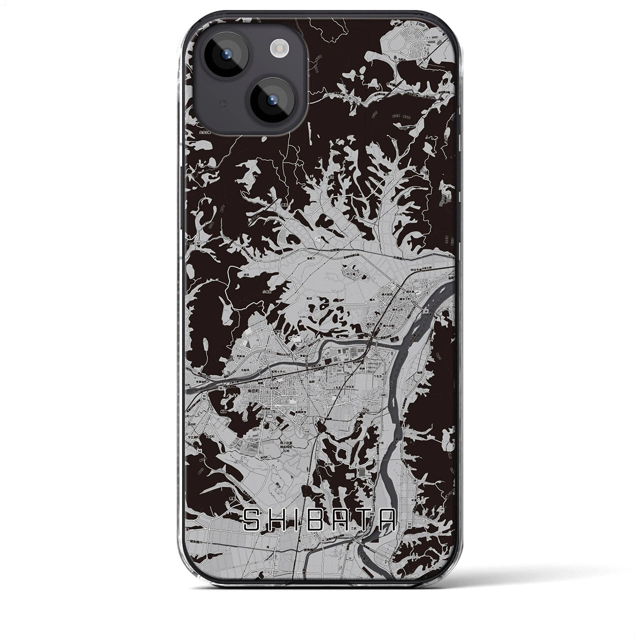 【柴田(宮城県)】地図柄iPhoneケース(クリアタイプ)