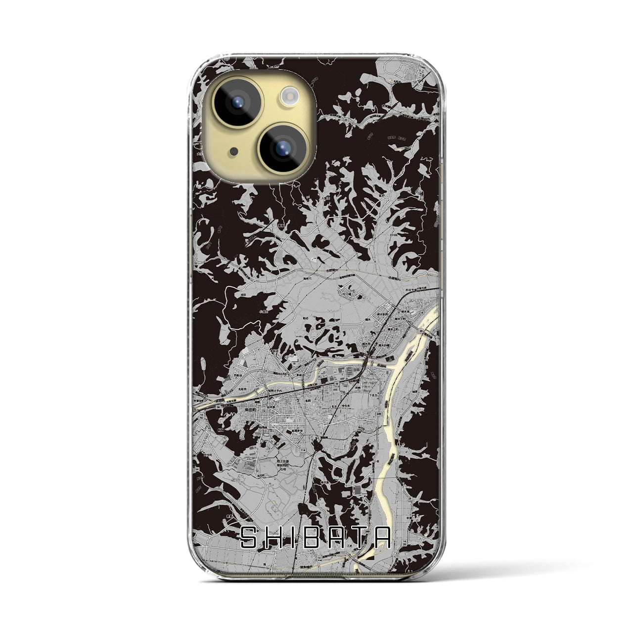 【柴田(宮城県)】地図柄iPhoneケース(クリアタイプ)