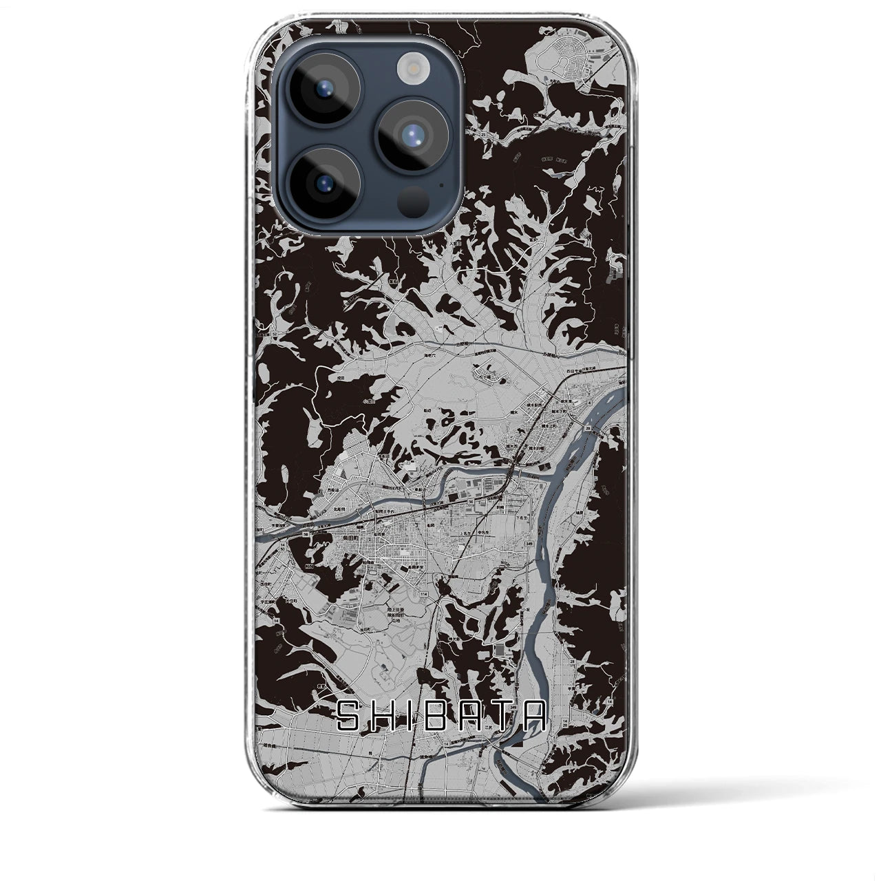 【柴田(宮城県)】地図柄iPhoneケース(クリアタイプ)