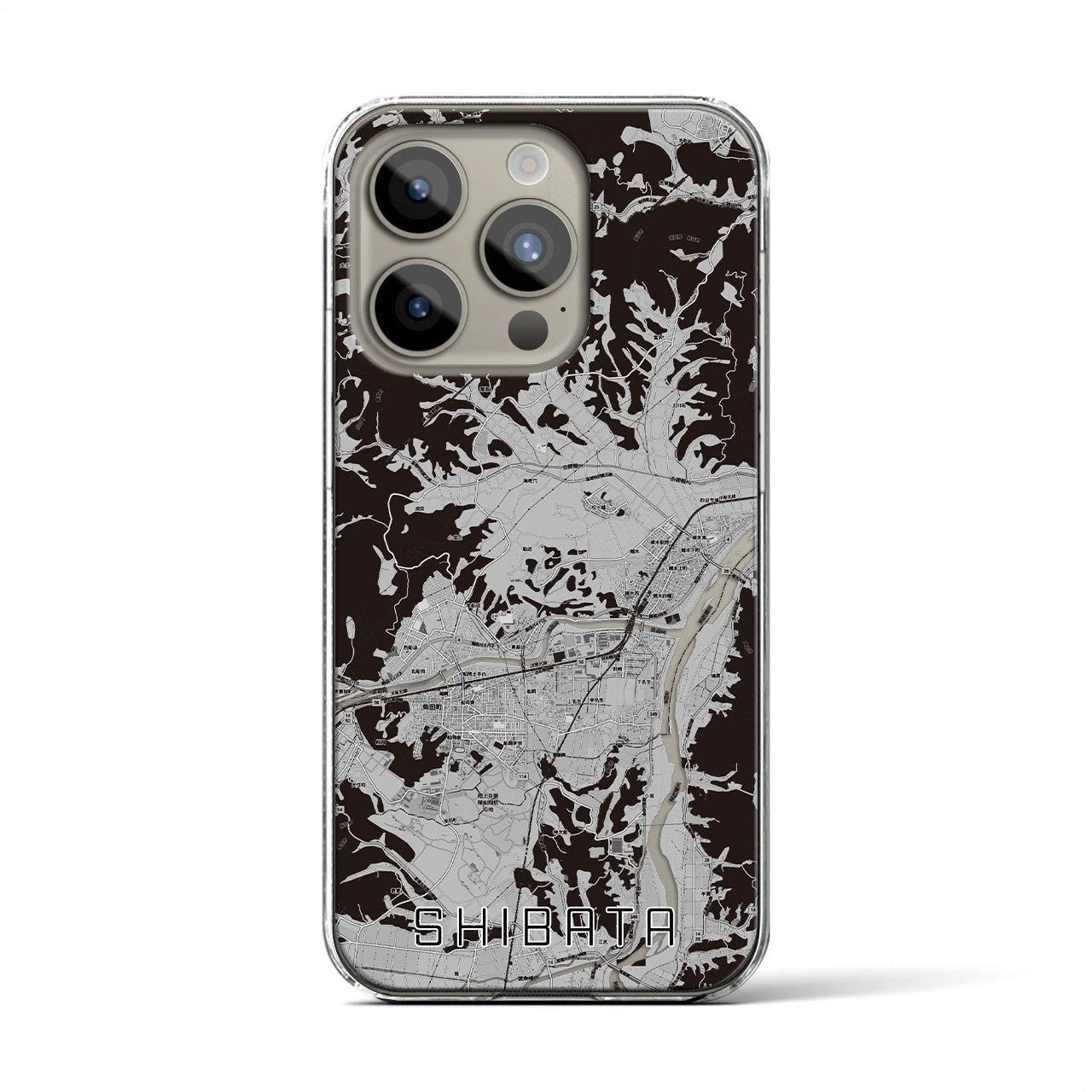 【柴田(宮城県)】地図柄iPhoneケース(クリアタイプ)