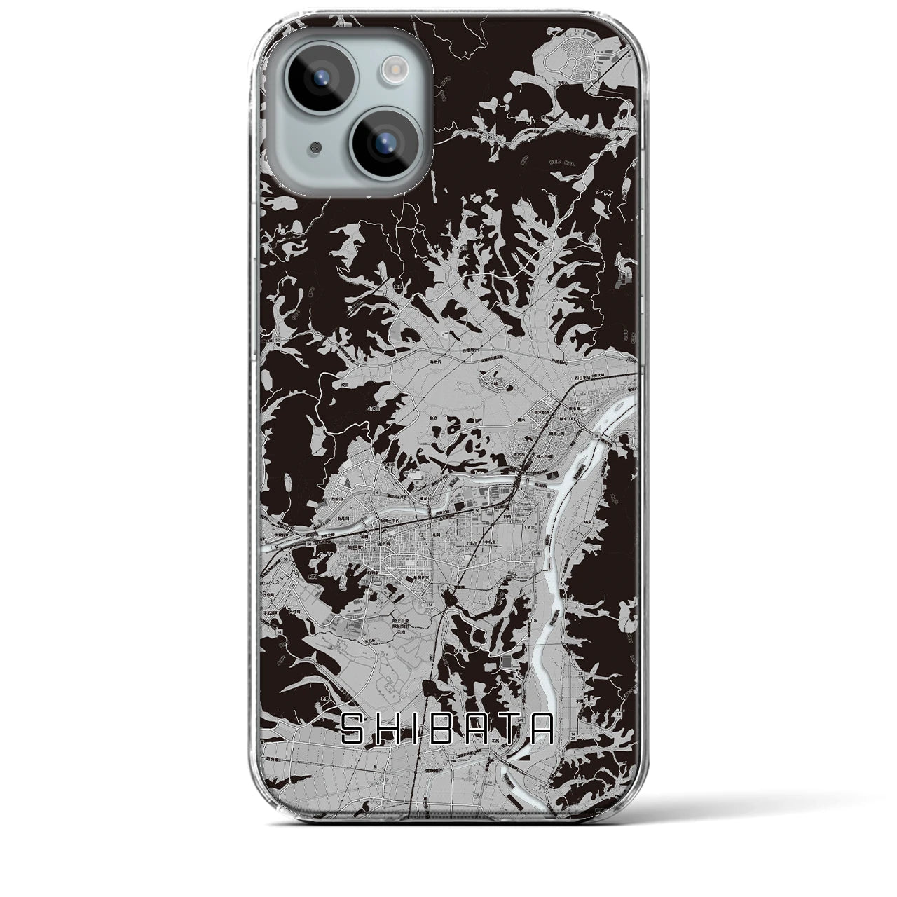 【柴田(宮城県)】地図柄iPhoneケース(クリアタイプ)