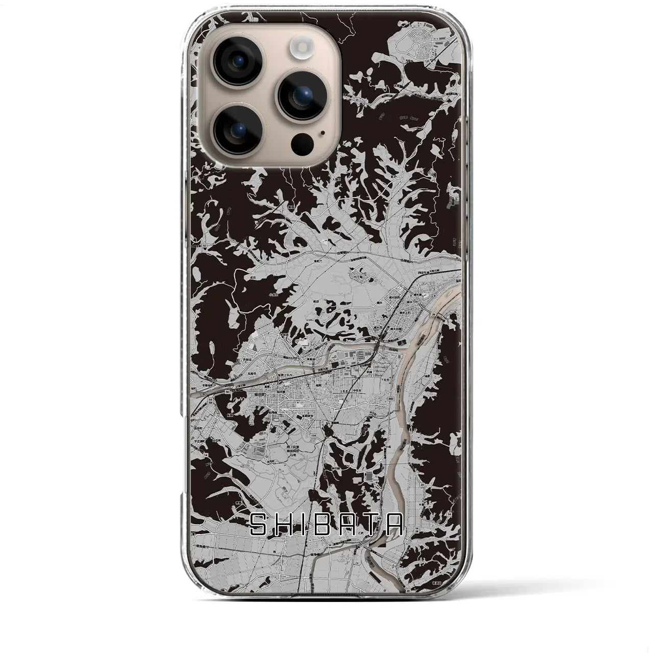 【柴田(宮城県)】地図柄iPhoneケース(クリアタイプ)