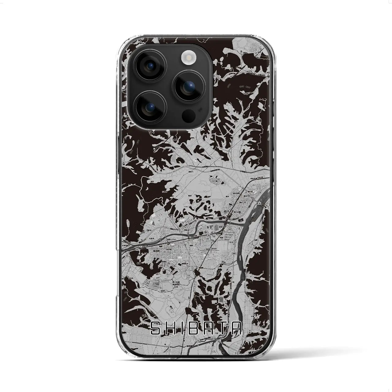 【柴田(宮城県)】地図柄iPhoneケース(クリアタイプ)