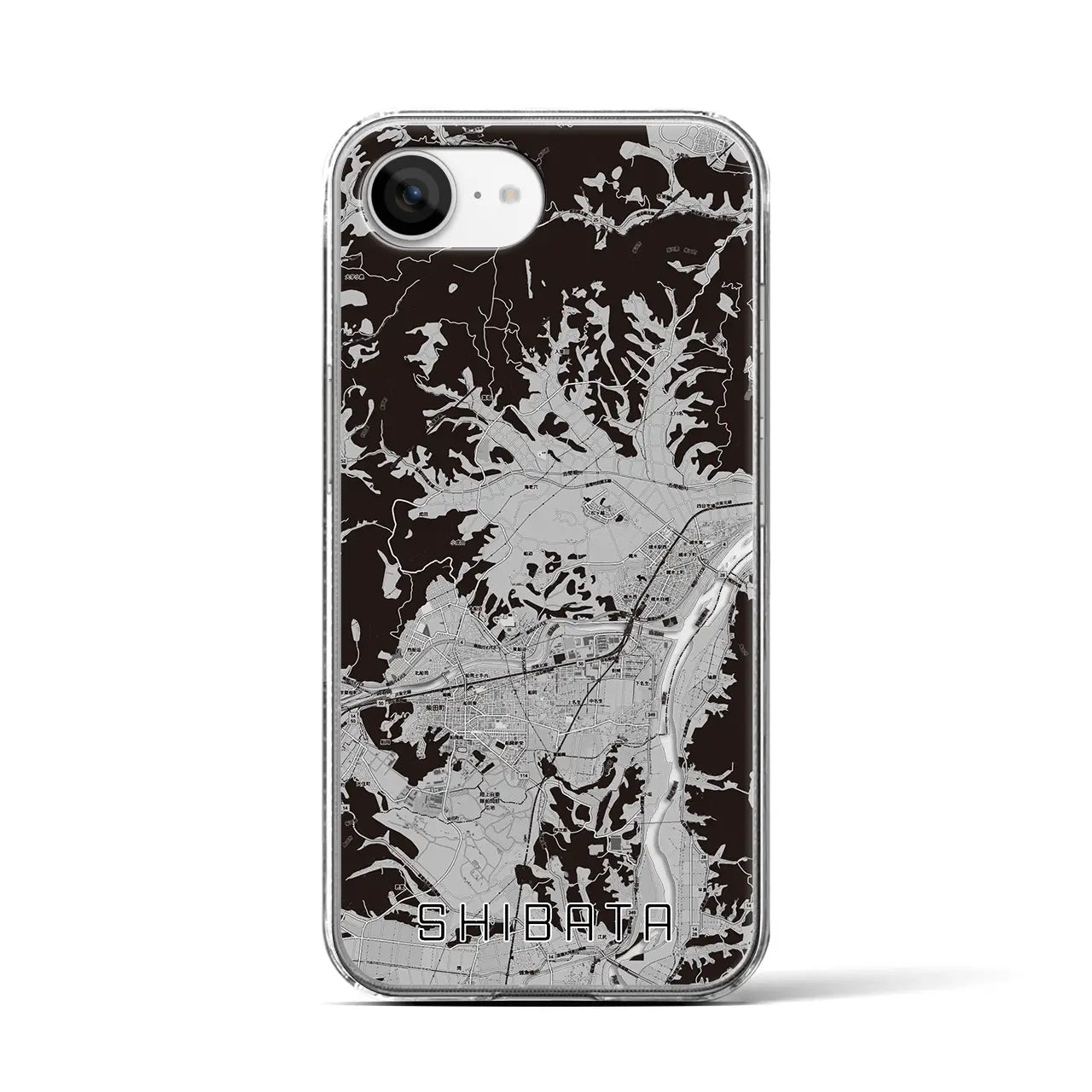 【柴田(宮城県)】地図柄iPhoneケース(クリアタイプ)