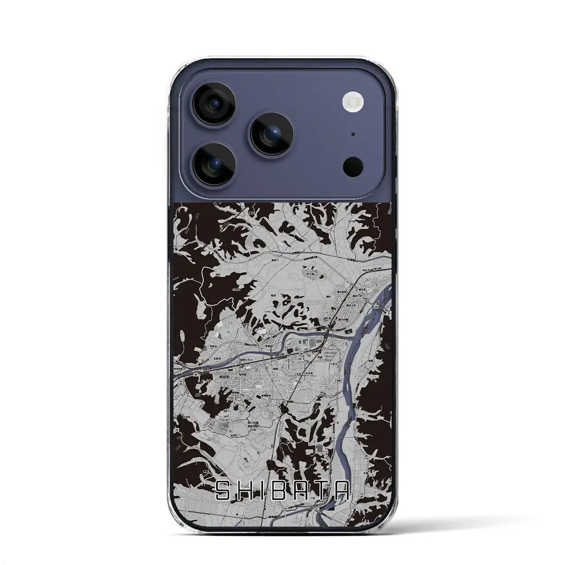 【柴田(宮城県)】地図柄iPhoneケース(クリアタイプ)