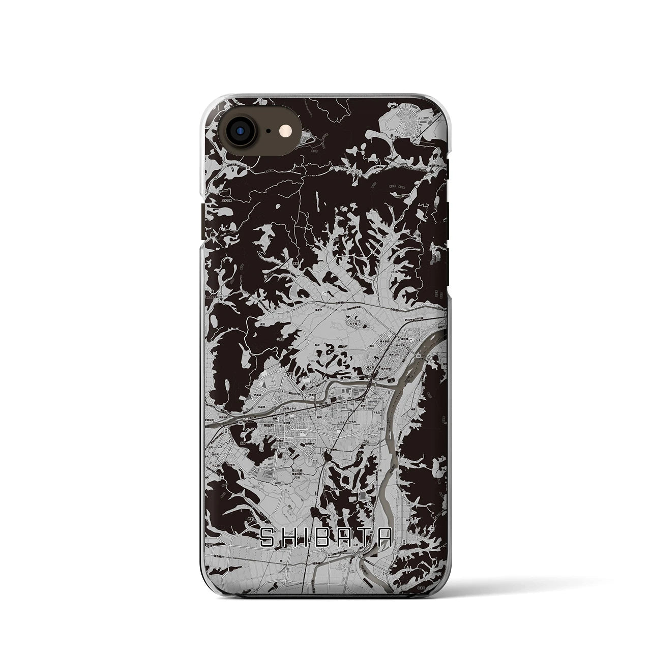 【柴田(宮城県)】地図柄iPhoneケース(クリアタイプ)