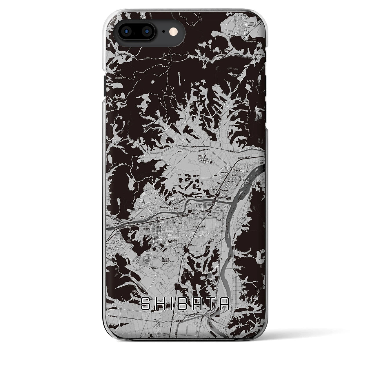 【柴田(宮城県)】地図柄iPhoneケース(クリアタイプ)