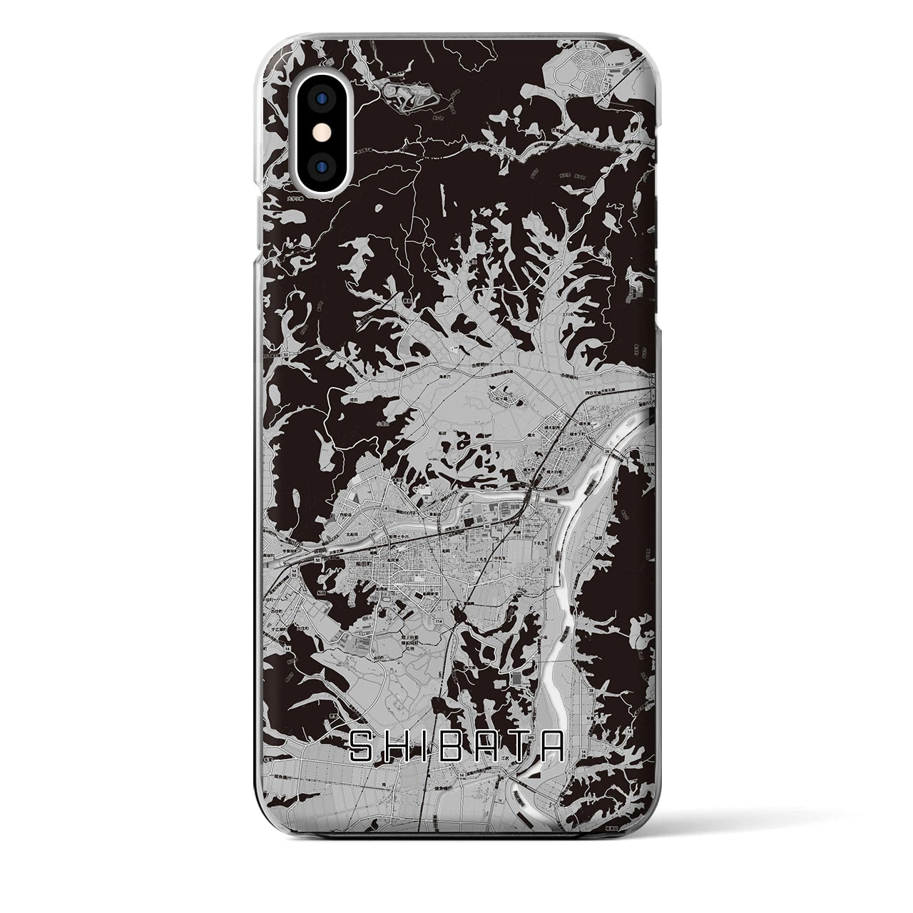 【柴田(宮城県)】地図柄iPhoneケース(クリアタイプ)