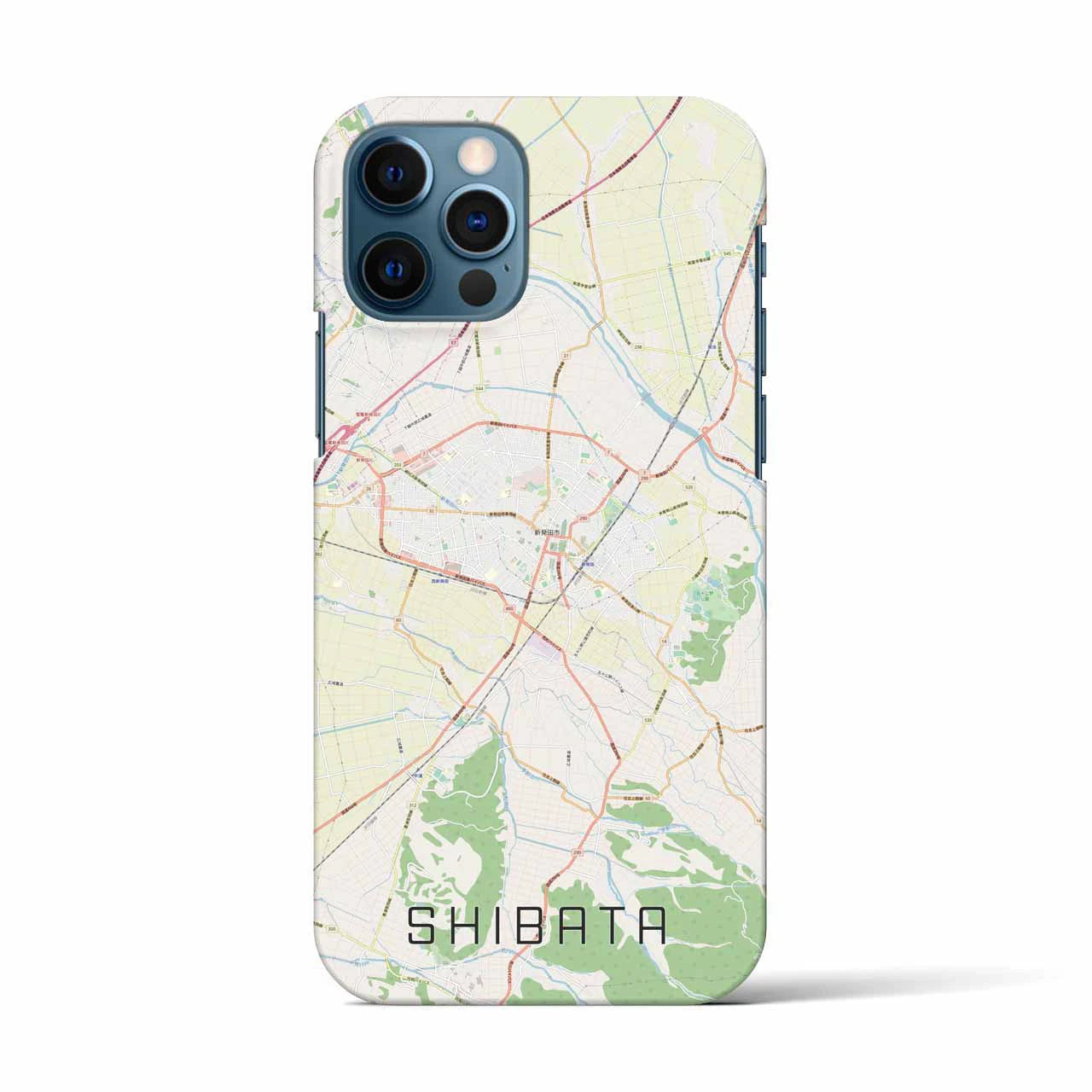【新発田(新潟県)】地図柄iPhoneケース(バックカバータイプ)
