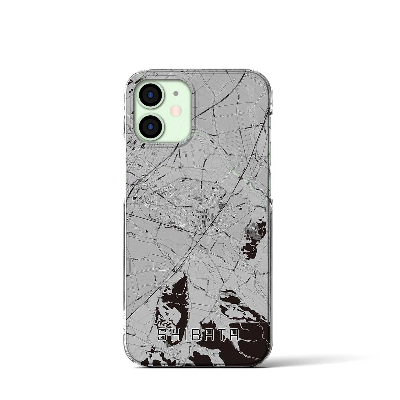 【新発田(新潟県)】地図柄iPhoneケース(クリアタイプ)