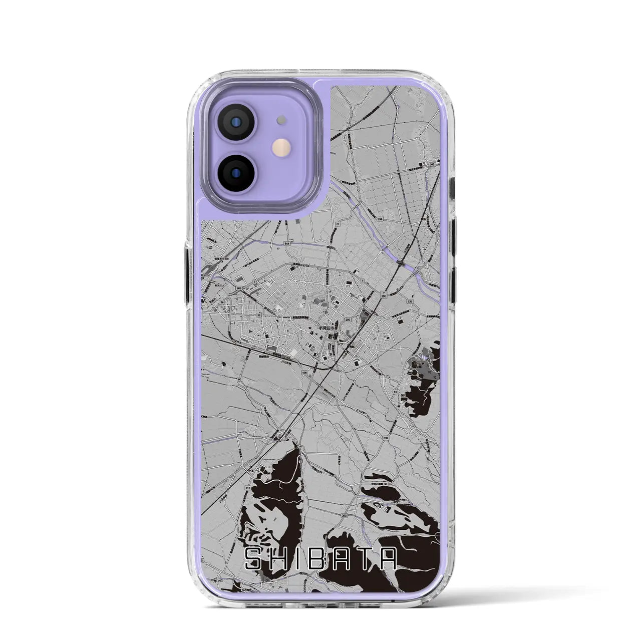 【新発田(新潟県)】地図柄iPhoneケース(MagSafeタイプ)