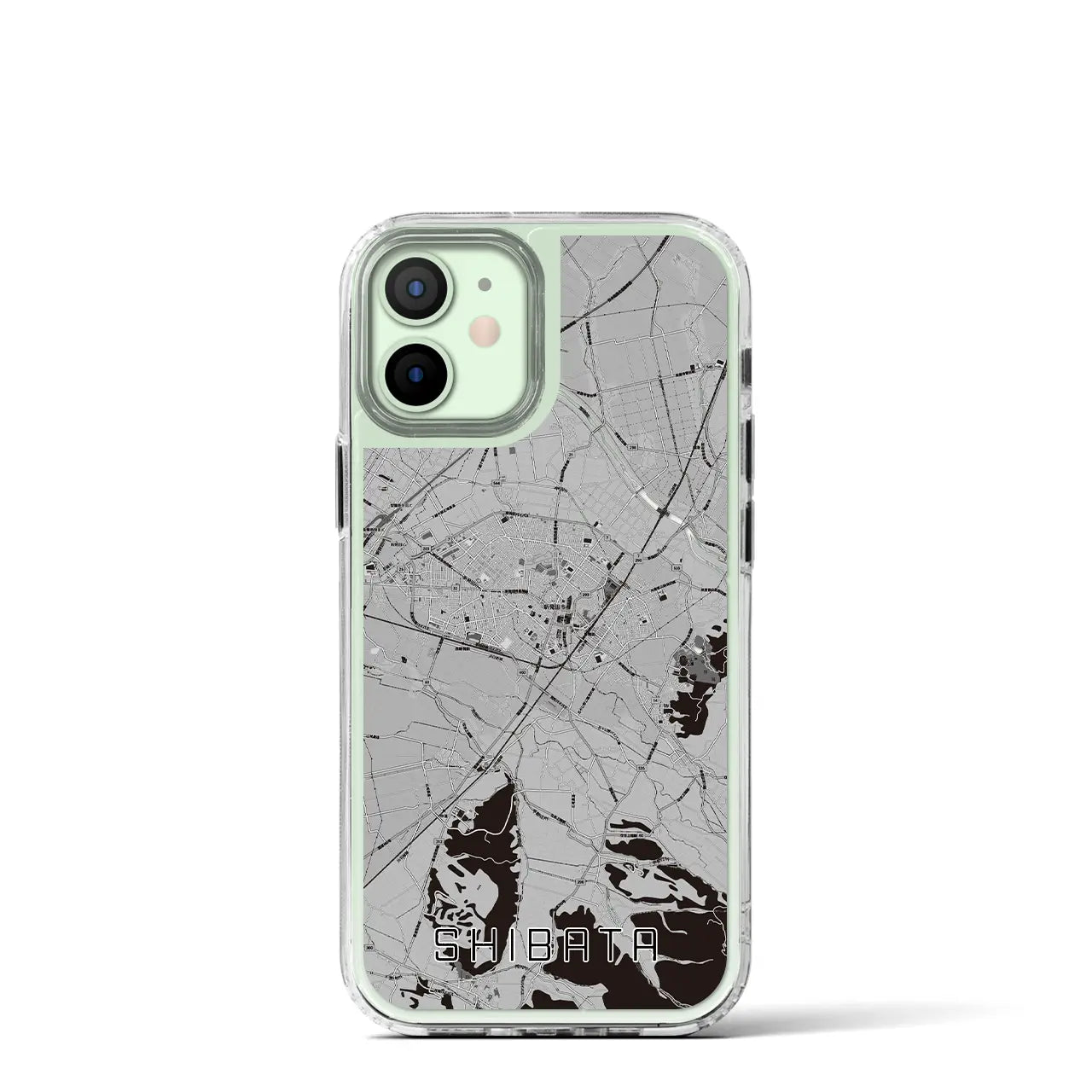 【新発田(新潟県)】地図柄iPhoneケース(MagSafeタイプ)