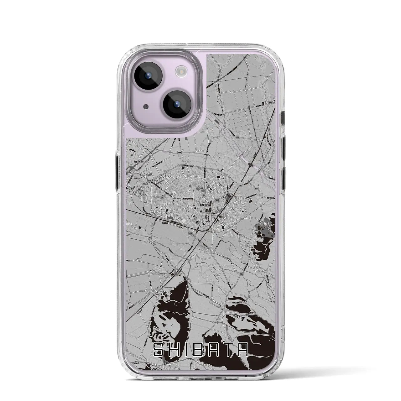 【新発田(新潟県)】地図柄iPhoneケース(MagSafeタイプ)