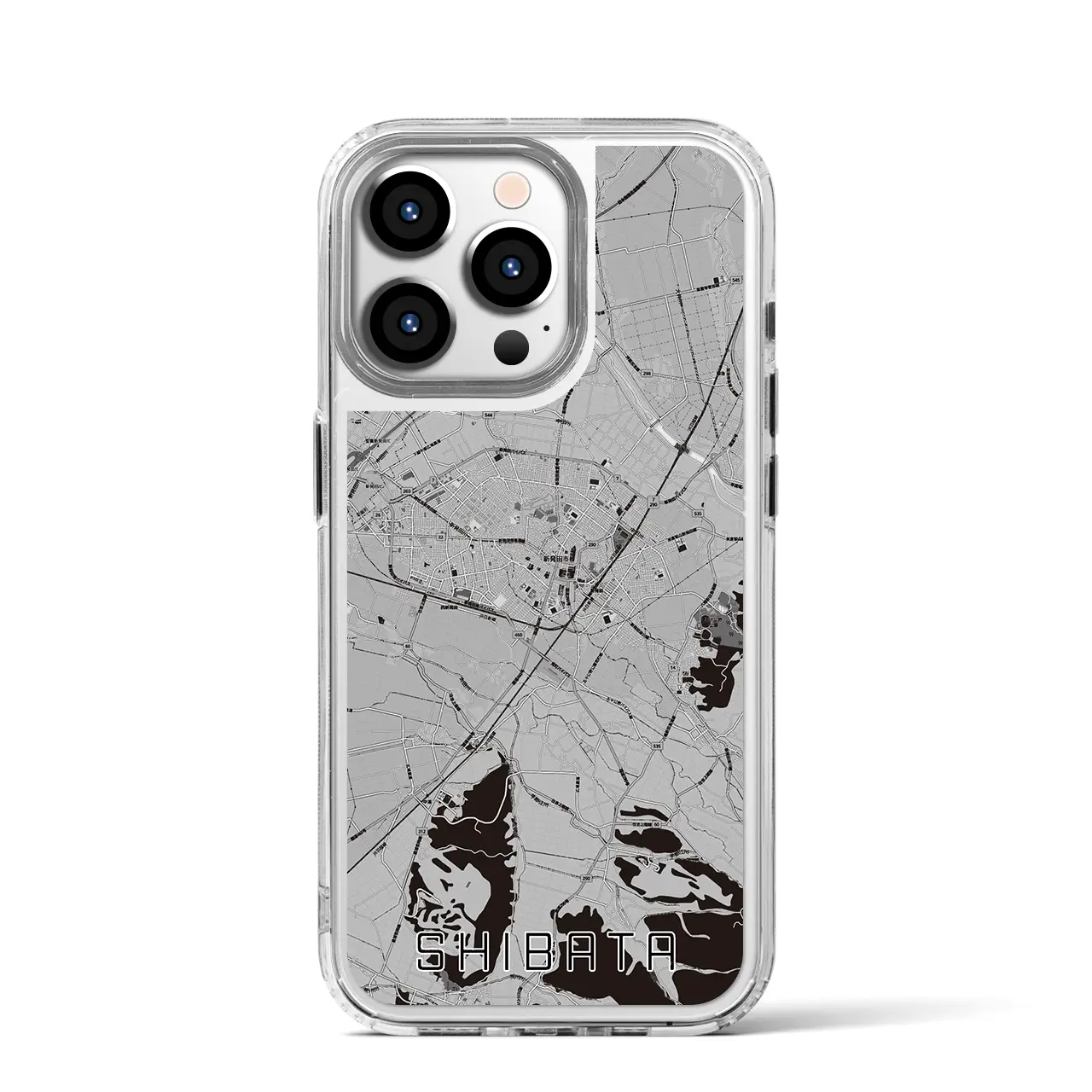 【新発田(新潟県)】地図柄iPhoneケース(MagSafeタイプ)