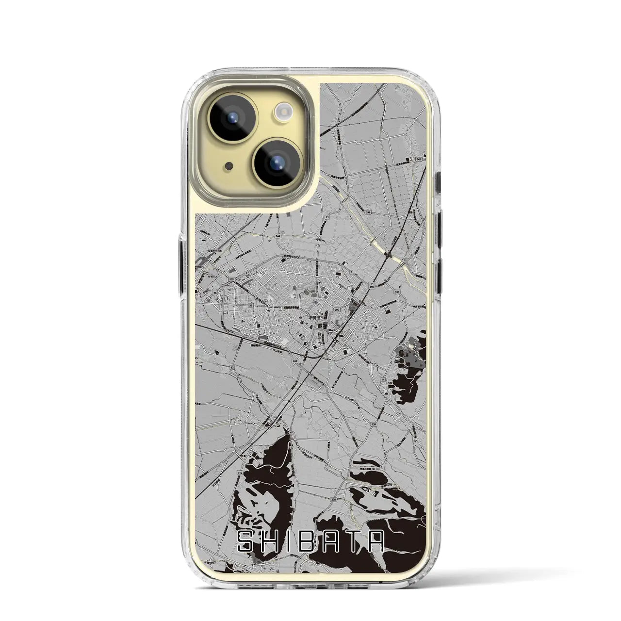 【新発田(新潟県)】地図柄iPhoneケース(MagSafeタイプ)