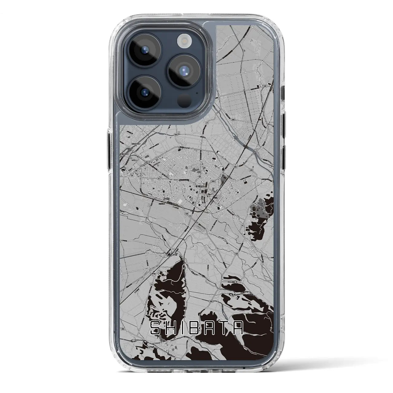 【新発田(新潟県)】地図柄iPhoneケース(MagSafeタイプ)