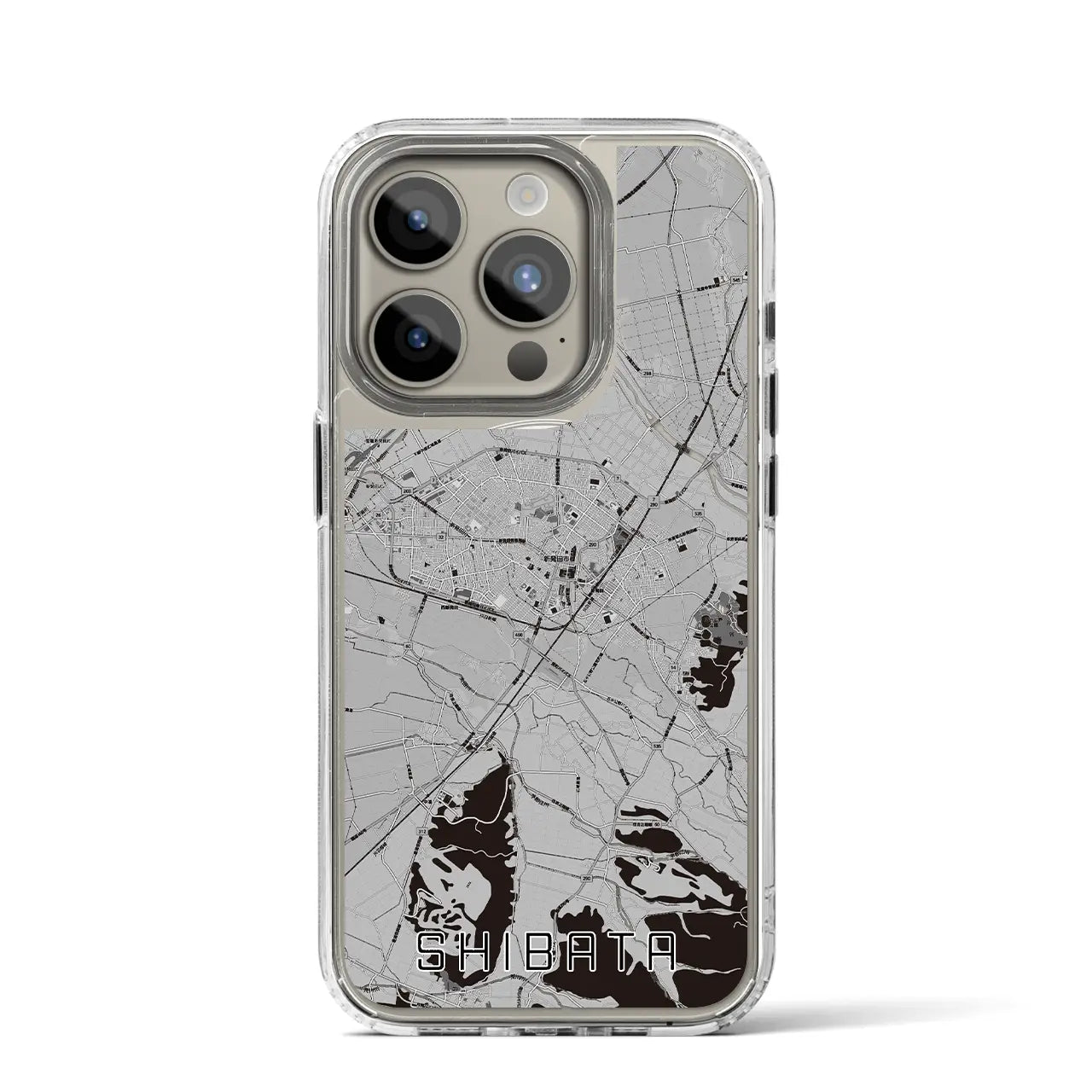 【新発田(新潟県)】地図柄iPhoneケース(MagSafeタイプ)