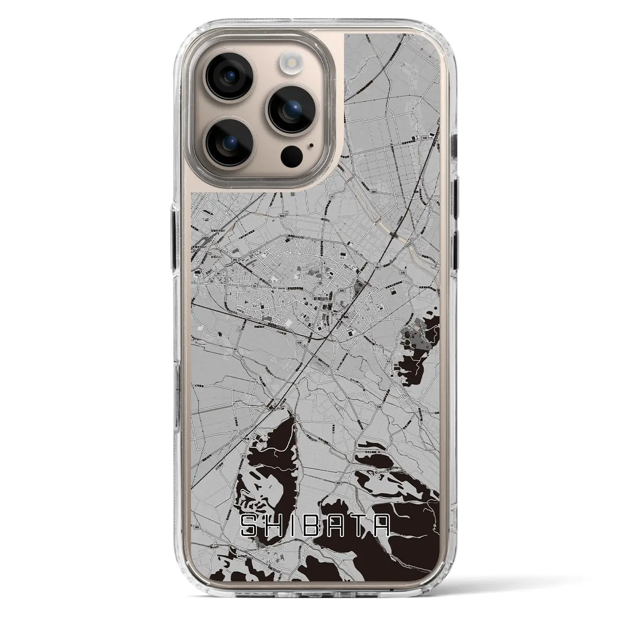 【新発田(新潟県)】地図柄iPhoneケース(MagSafeタイプ)