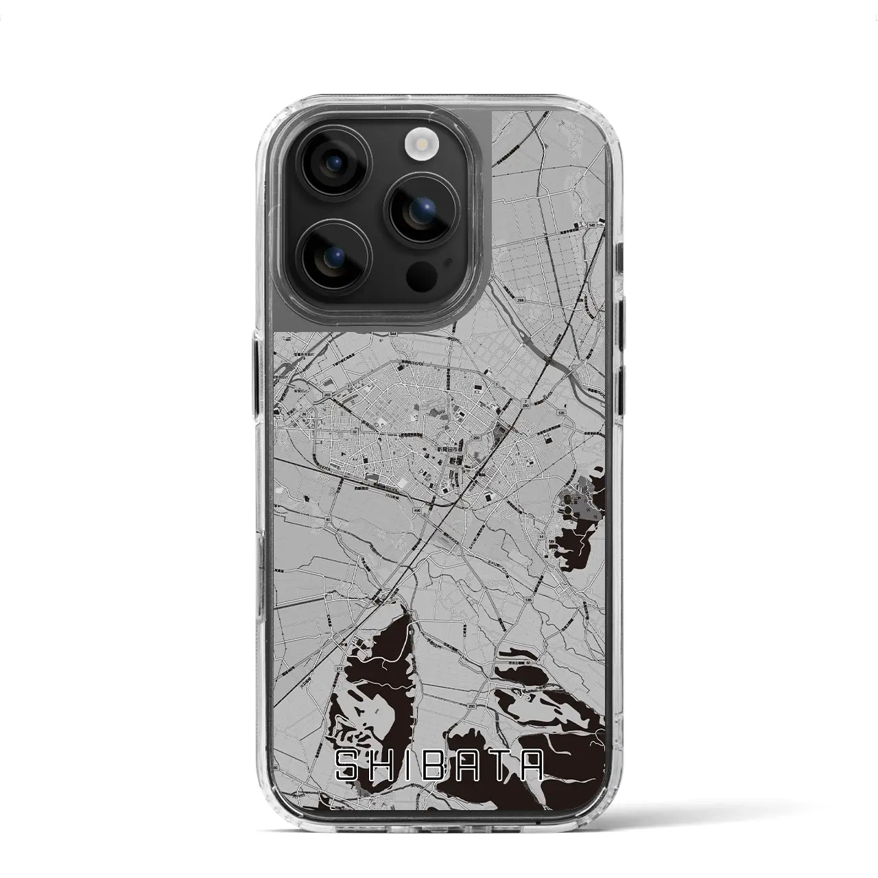 【新発田(新潟県)】地図柄iPhoneケース(MagSafeタイプ)