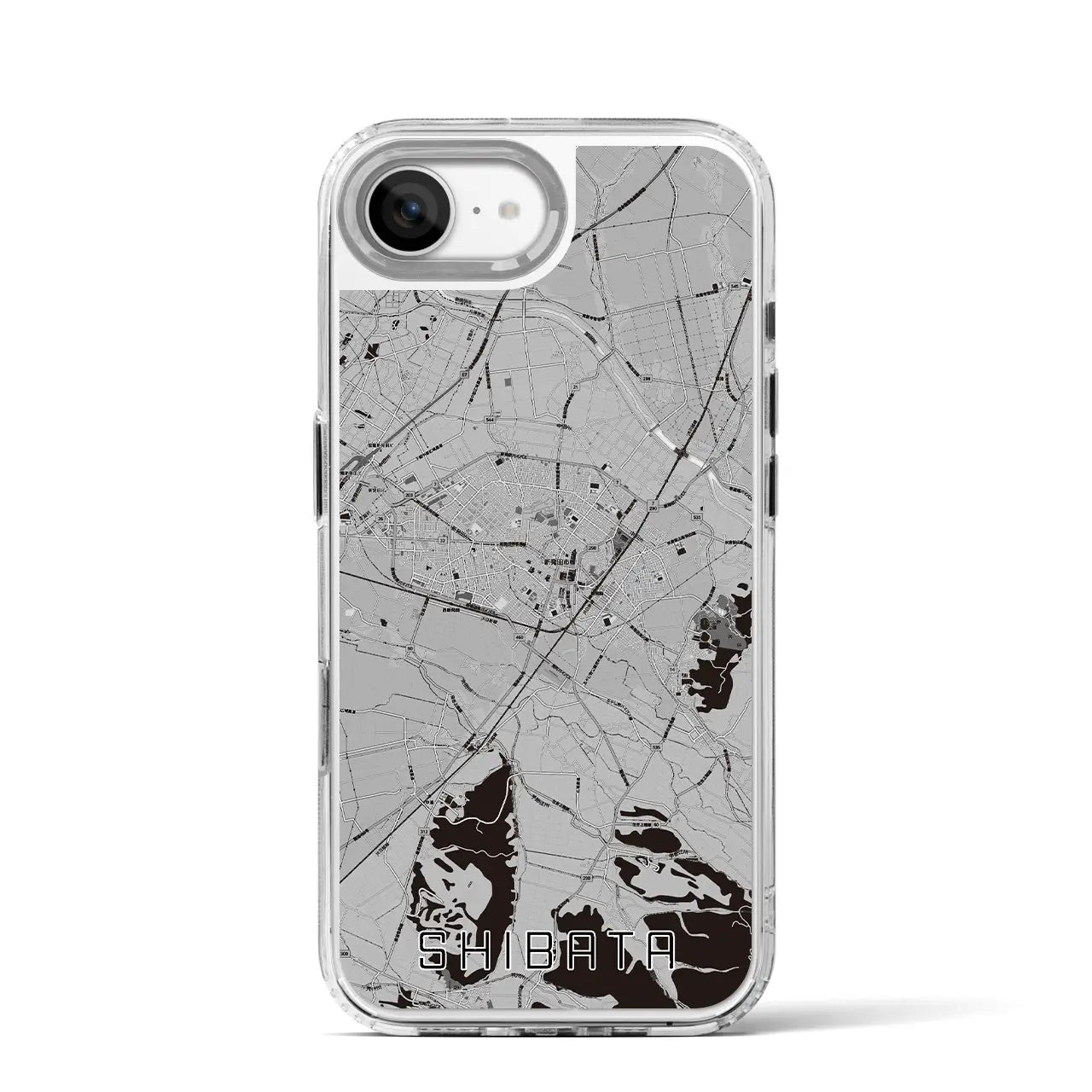 【新発田(新潟県)】地図柄iPhoneケース(MagSafeタイプ)