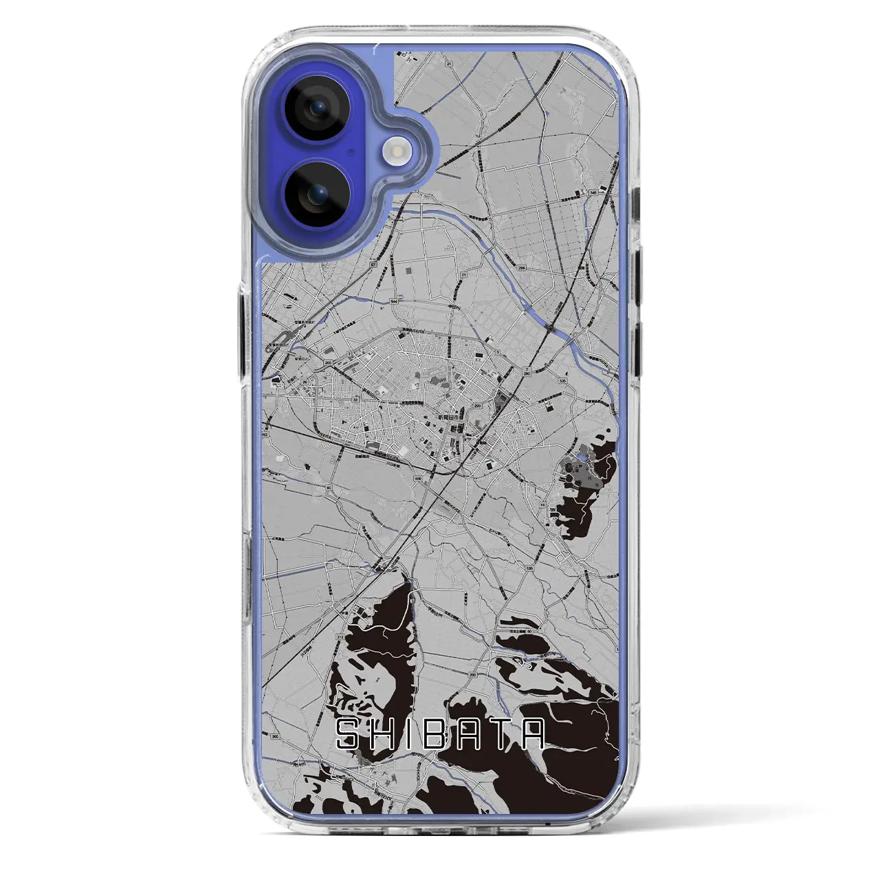 【新発田(新潟県)】地図柄iPhoneケース(MagSafeタイプ)