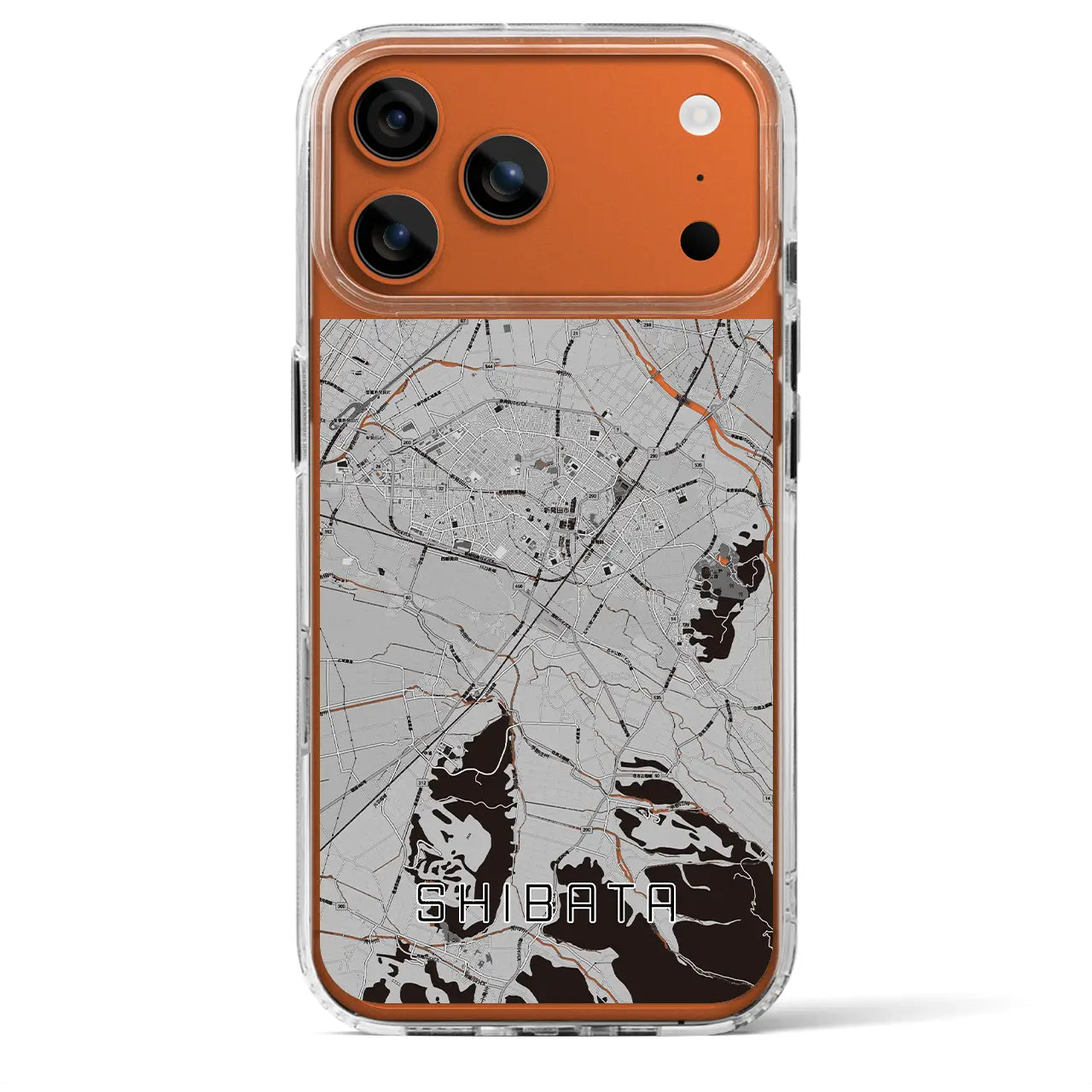 【新発田(新潟県)】地図柄iPhoneケース(MagSafeタイプ)