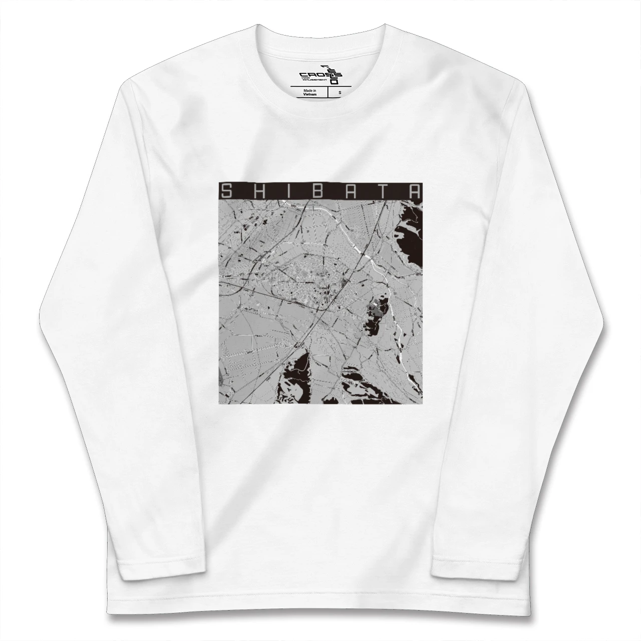 【新発田(新潟県)】地図柄ロングスリーブTシャツ
