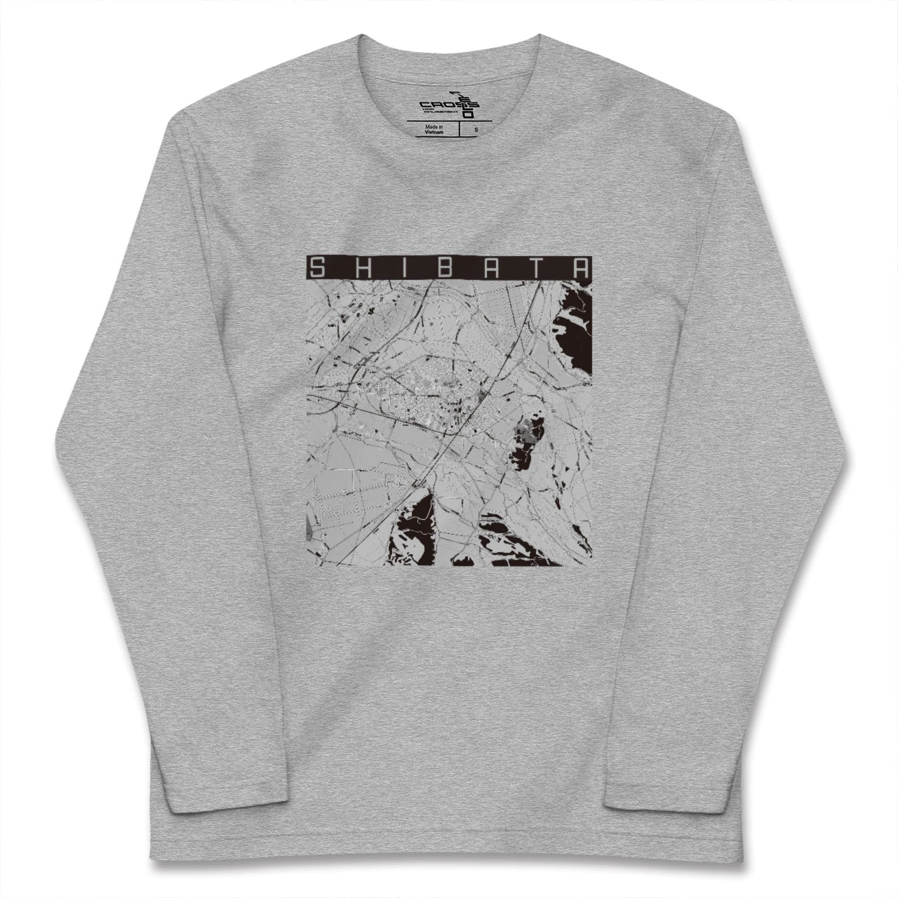 【新発田(新潟県)】地図柄ロングスリーブTシャツ