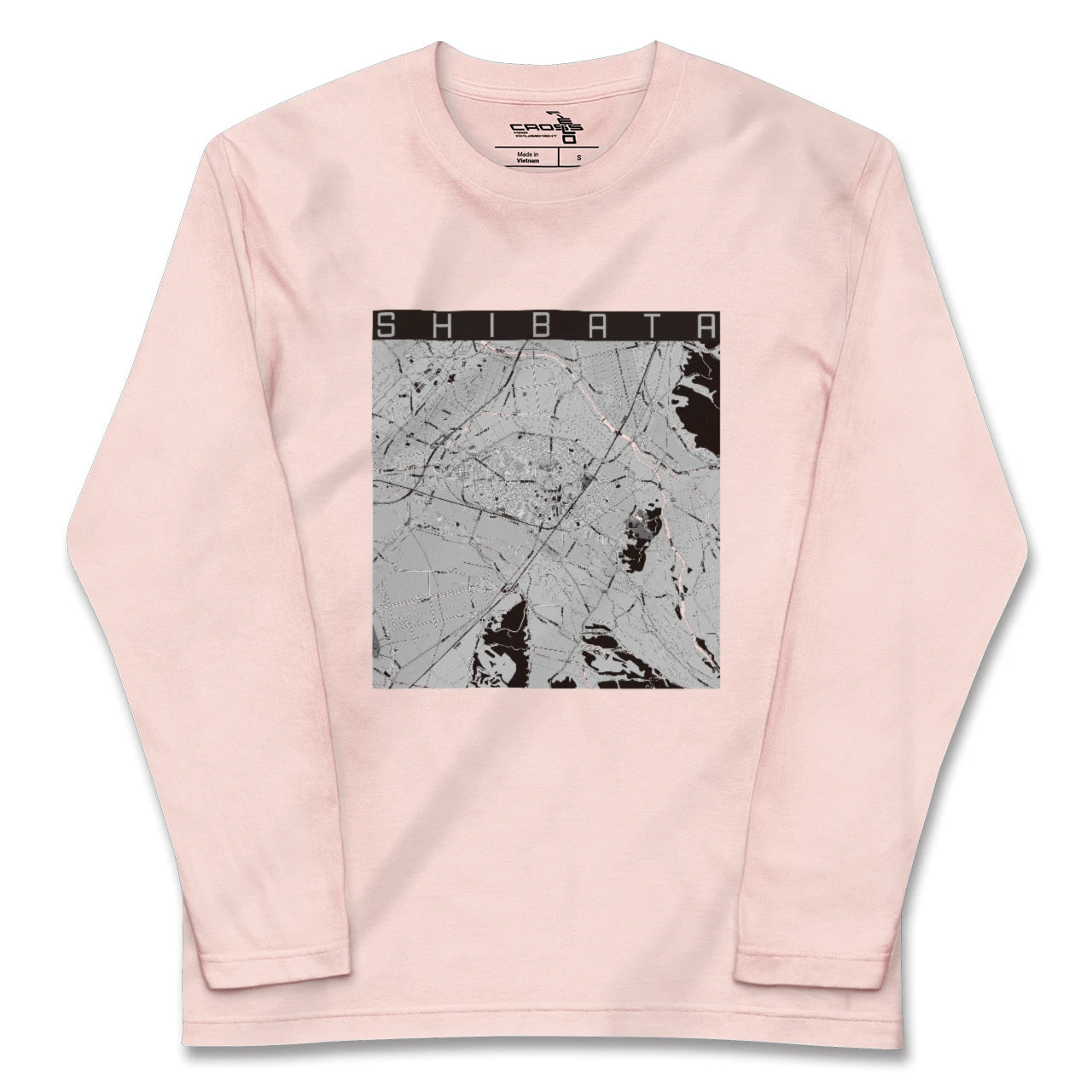 【新発田(新潟県)】地図柄ロングスリーブTシャツ