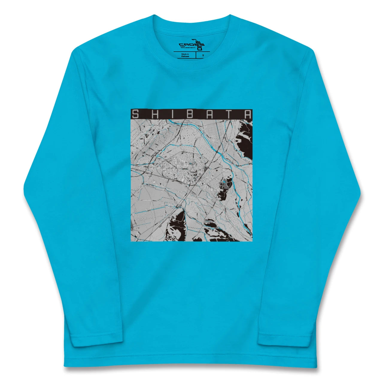 【新発田(新潟県)】地図柄ロングスリーブTシャツ