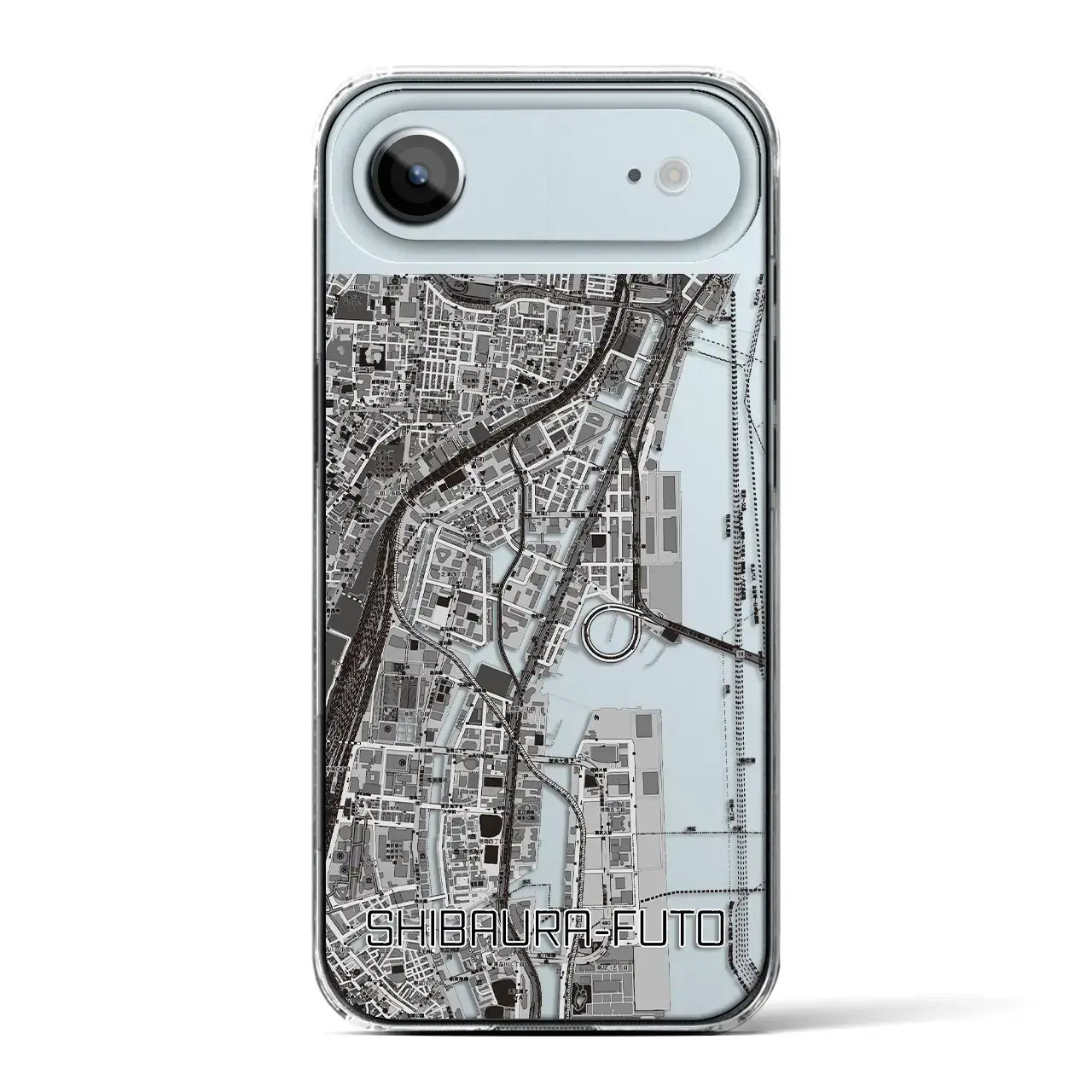 【芝浦ふ頭(東京都)】地図柄iPhoneケース(クリアタイプ)