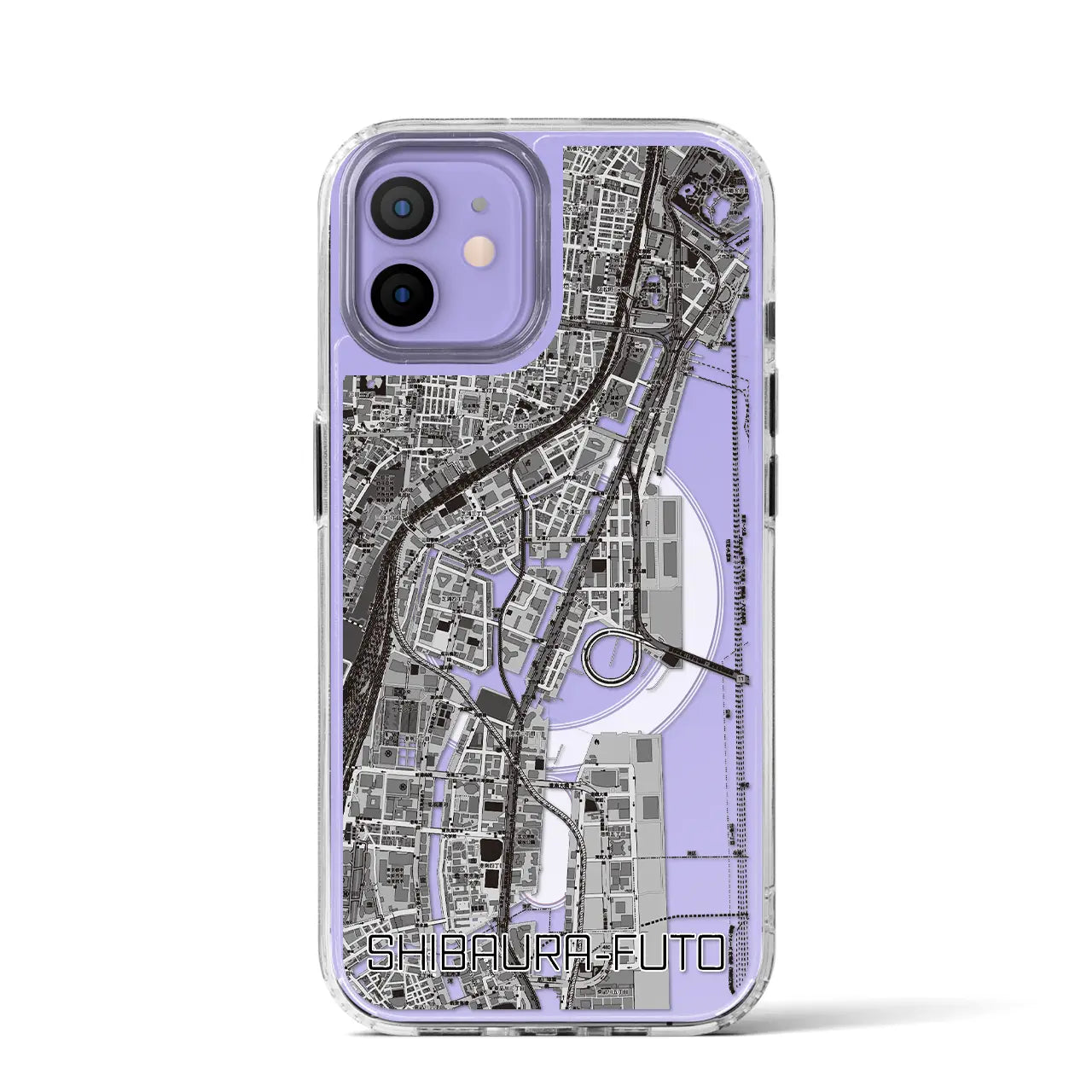 【芝浦ふ頭(東京都)】地図柄iPhoneケース(MagSafeタイプ)