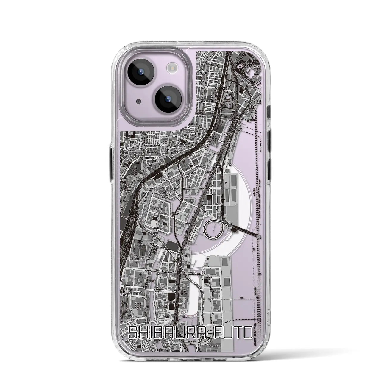 【芝浦ふ頭(東京都)】地図柄iPhoneケース(MagSafeタイプ)