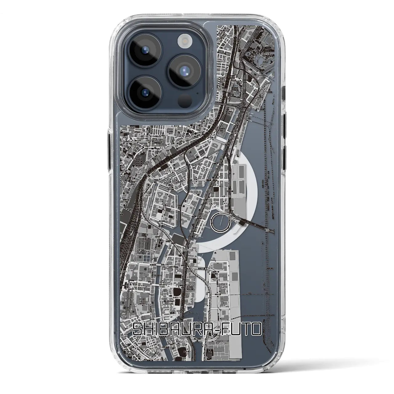 【芝浦ふ頭(東京都)】地図柄iPhoneケース(MagSafeタイプ)