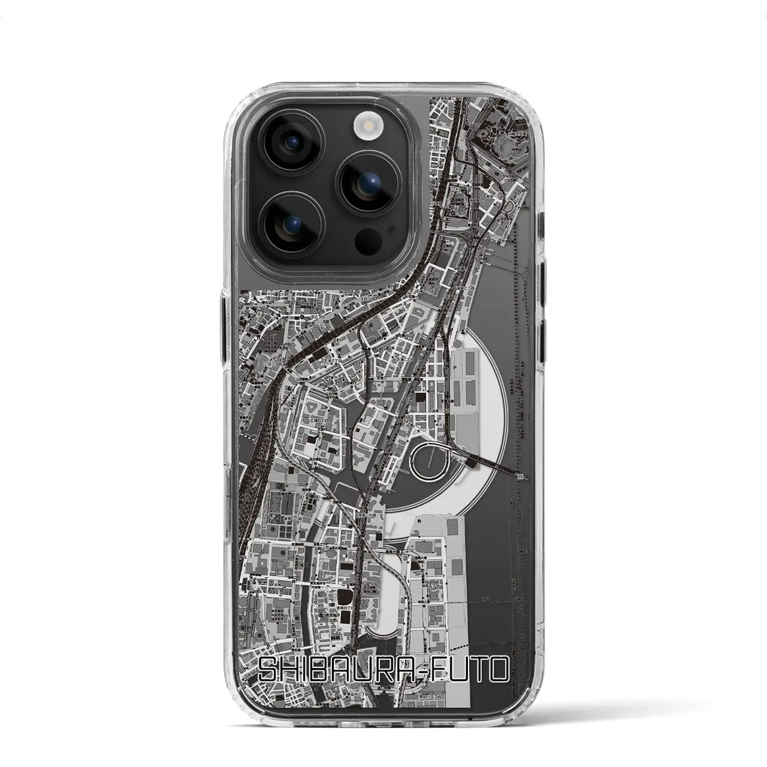 【芝浦ふ頭(東京都)】地図柄iPhoneケース(MagSafeタイプ)