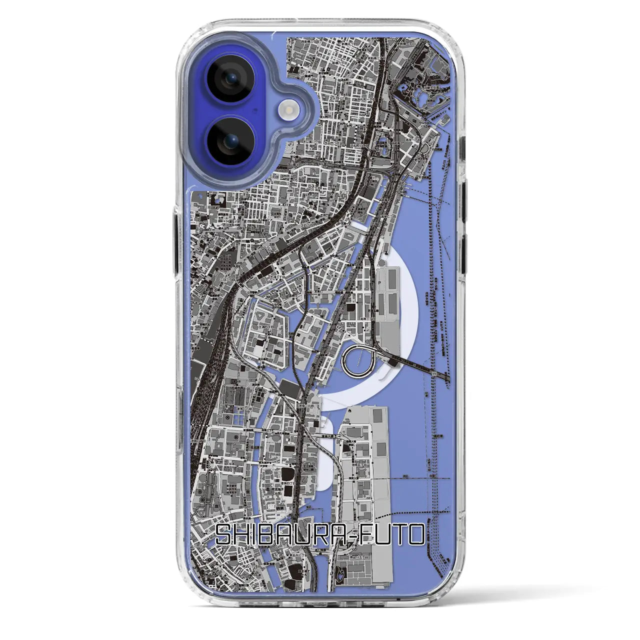 【芝浦ふ頭(東京都)】地図柄iPhoneケース(MagSafeタイプ)