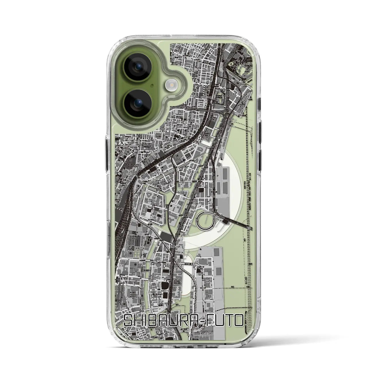 【芝浦ふ頭(東京都)】地図柄iPhoneケース(MagSafeタイプ)