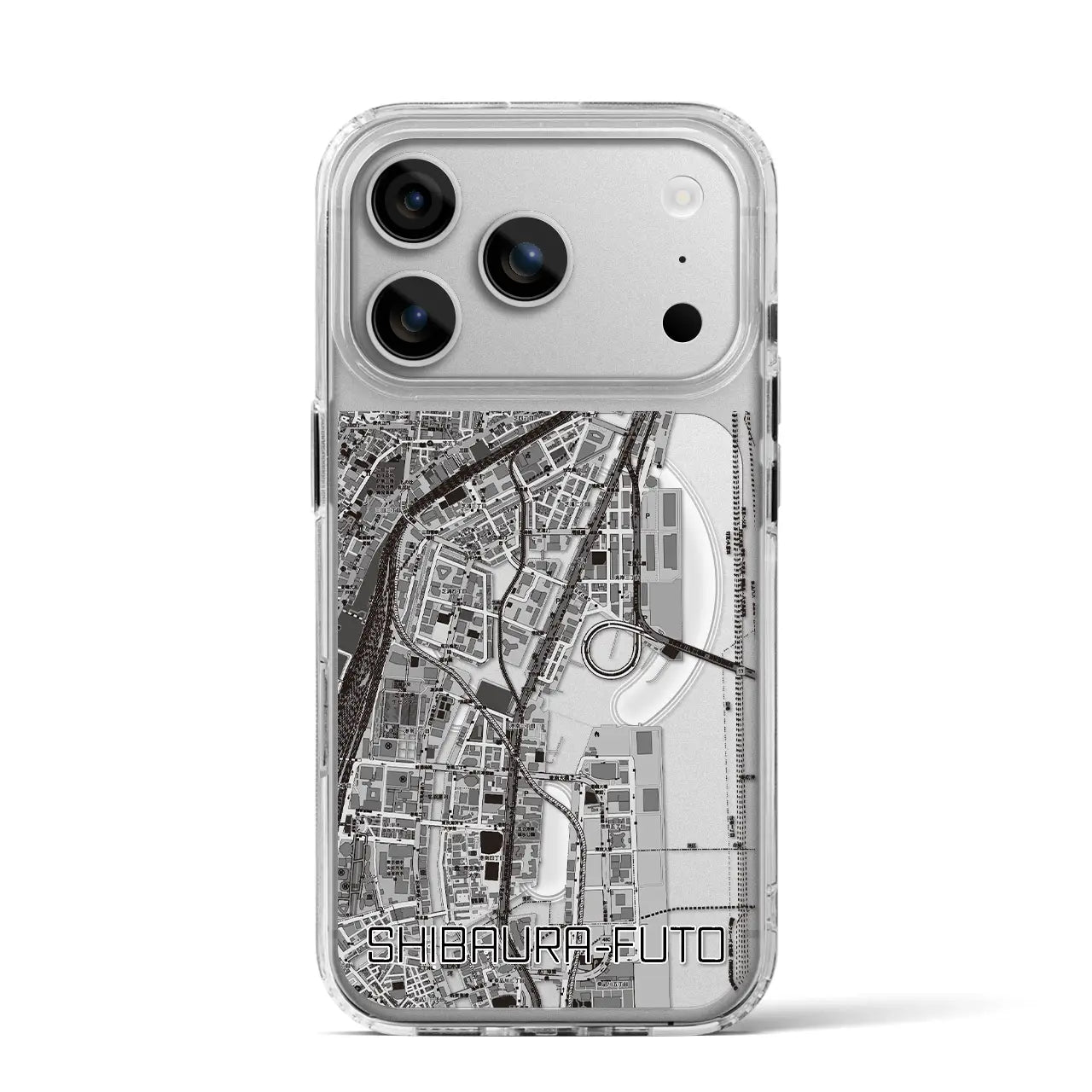 【芝浦ふ頭(東京都)】地図柄iPhoneケース(MagSafeタイプ)