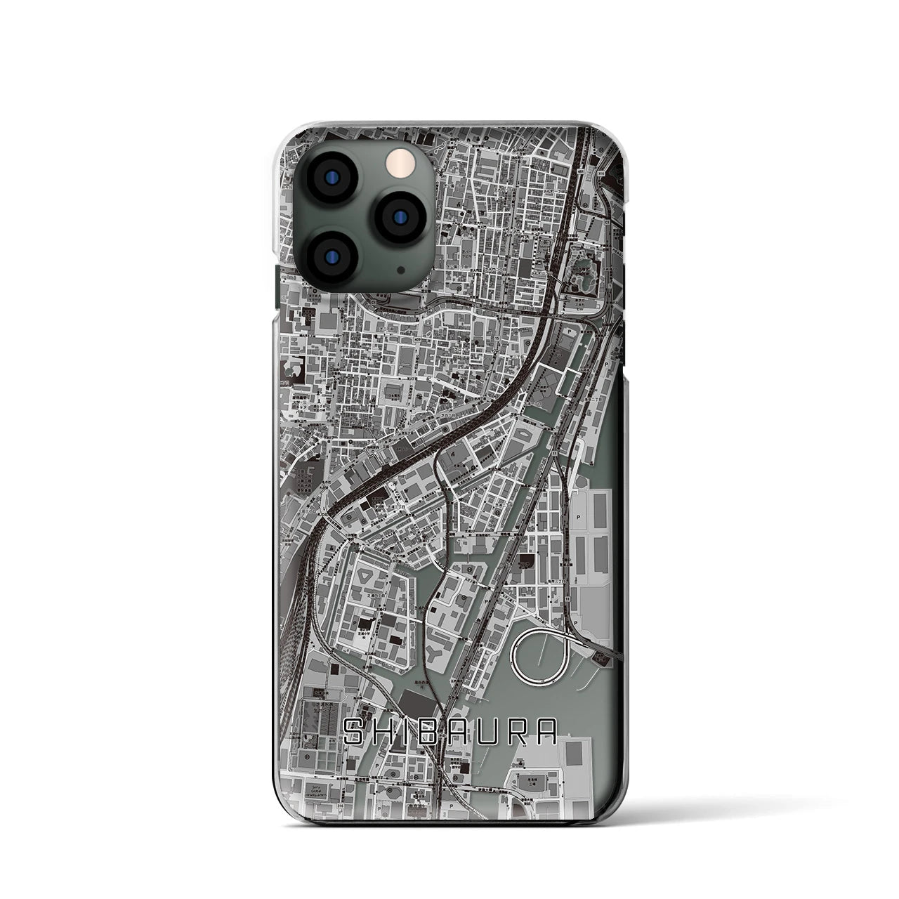 【芝浦(東京都)】地図柄iPhoneケース(クリアタイプ)