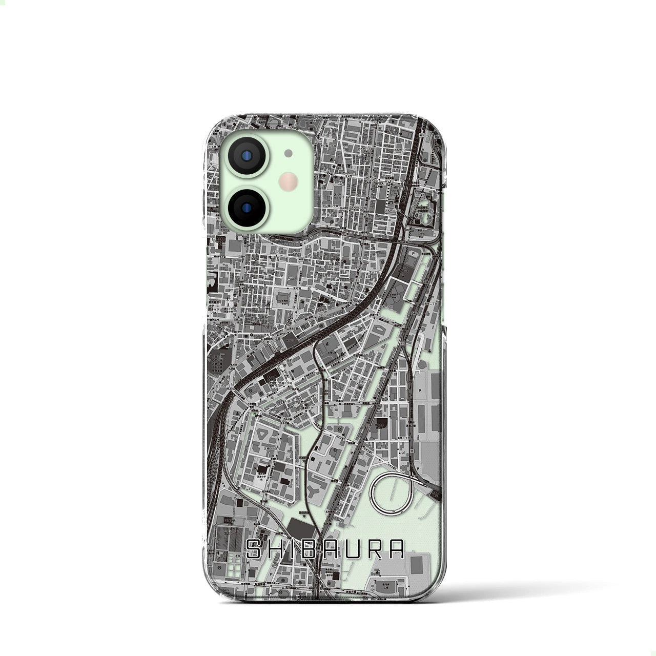 【芝浦(東京都)】地図柄iPhoneケース(クリアタイプ)